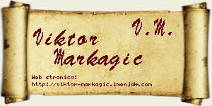 Viktor Markagić vizit kartica